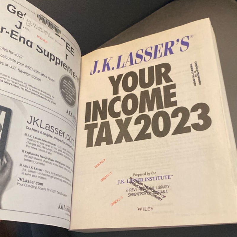 J. K. Lasser's Your Income Tax 2023