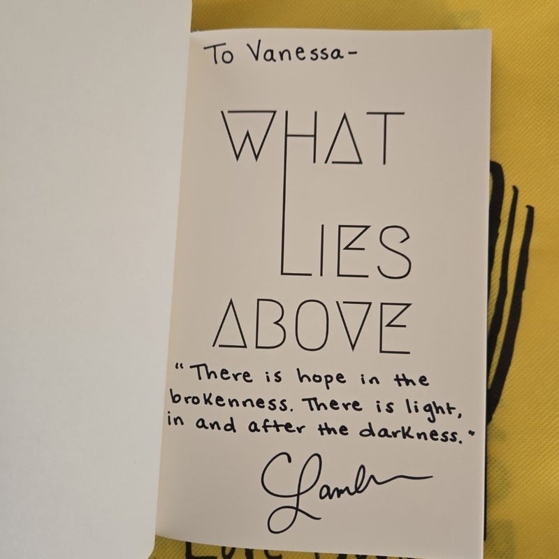 What Lies Above - SIGNED and dedicated