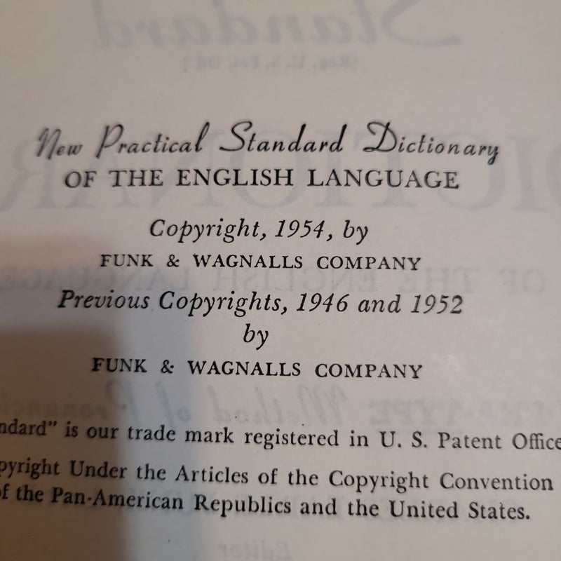 1954 vintage Britannica World Language Dictionary 