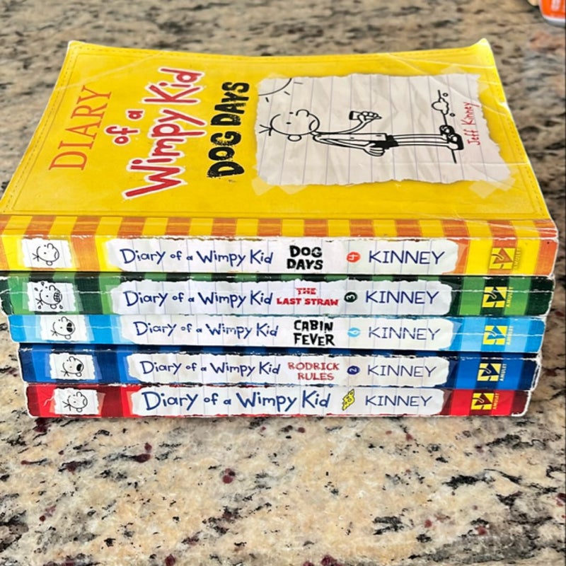 Diary of a Wimpy Kid paperback bundle