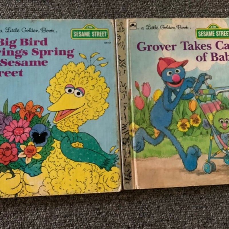 Little golden books Sesame Street book set of two 