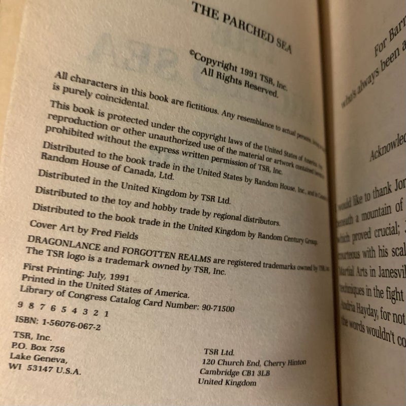 Vintage Forgotten Realms: Harpers Series 1-4: The Parched Sea, Elfshadow, Red Magic, Night Parade