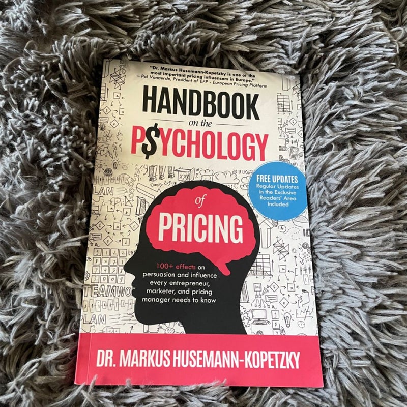 Handbook on the Psychology of Pricing