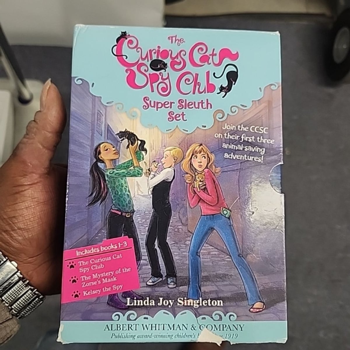 The Curious Cat Spy Club Boxed Set #1-3 by Linda Joy Singleton