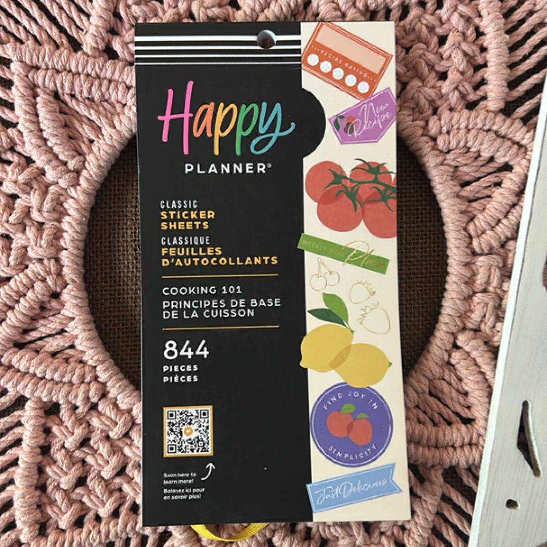 Happy Planner Classic Stickers Cooking 101