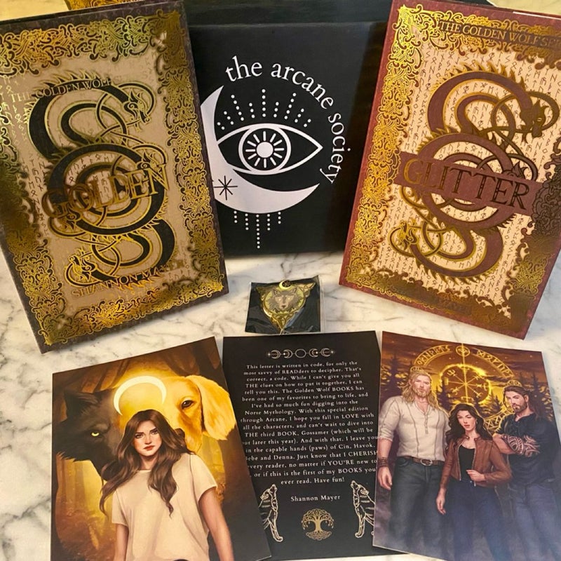 Arcane Society Shannon Mayer Box - Golden & Glitter