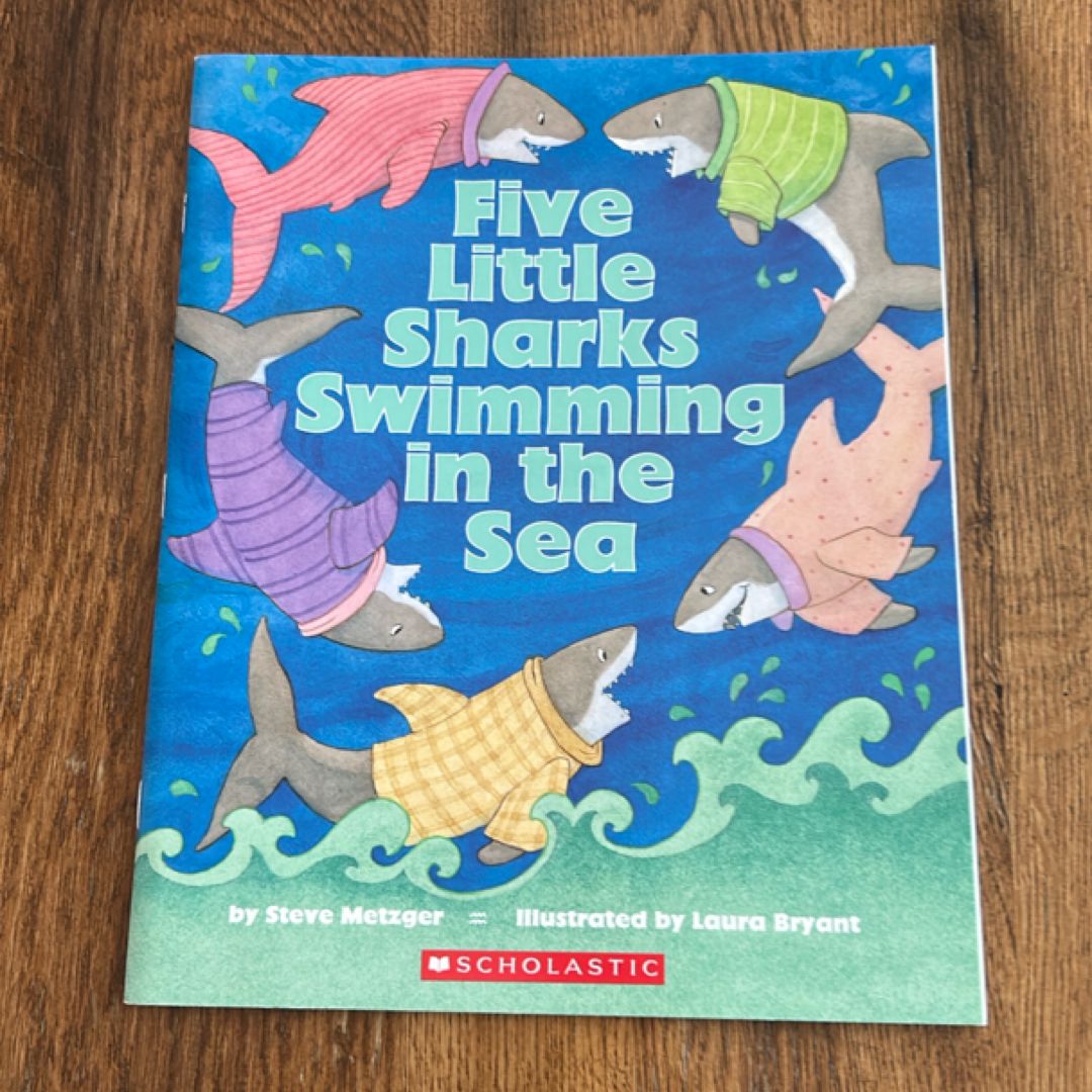 Five Little Sharks Swimming in the Sea