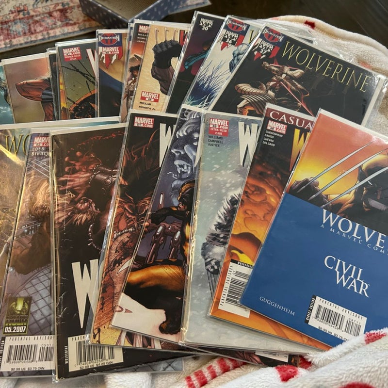 Wolverines 45 different comic bundle 