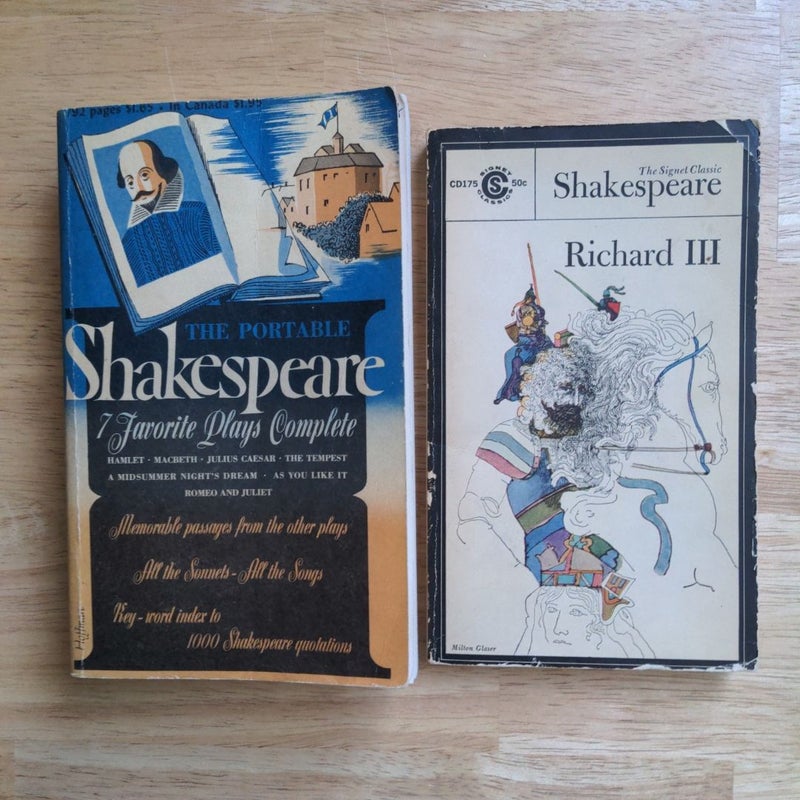 Shakespeare Bundle: Richard III & Portable Shakespeare: 7 Favorite Complete Plays