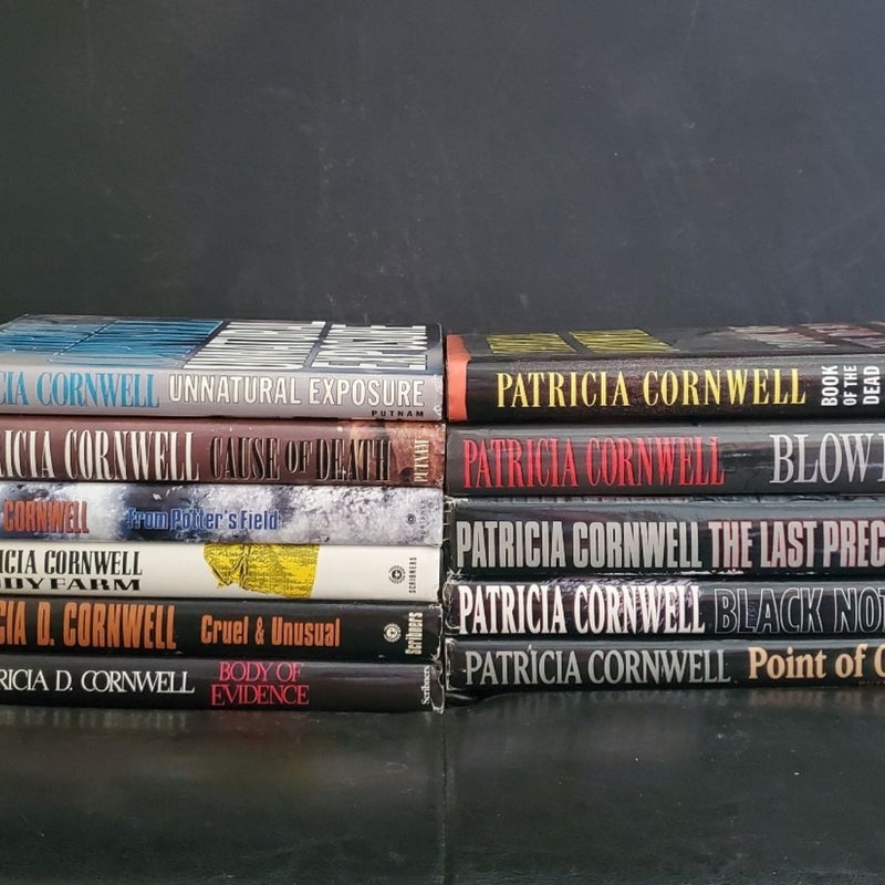 Lot of 11 Kay Scarpetta Novels by Patricia Cornwell Hardback