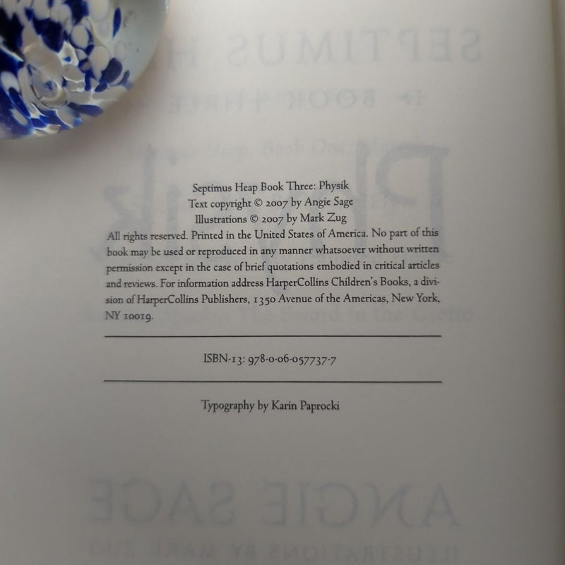 Septimus Heap, Book Three: Physik