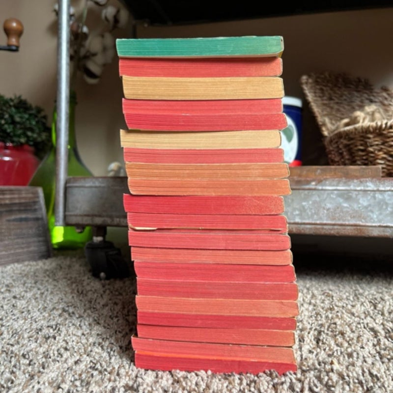 20 vintage harlequin books from the 1950’s - 1980’s