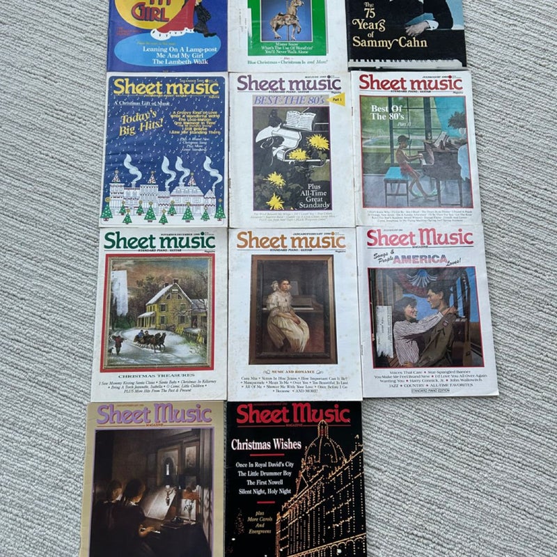 11 Editions of Sheet Music Magazine