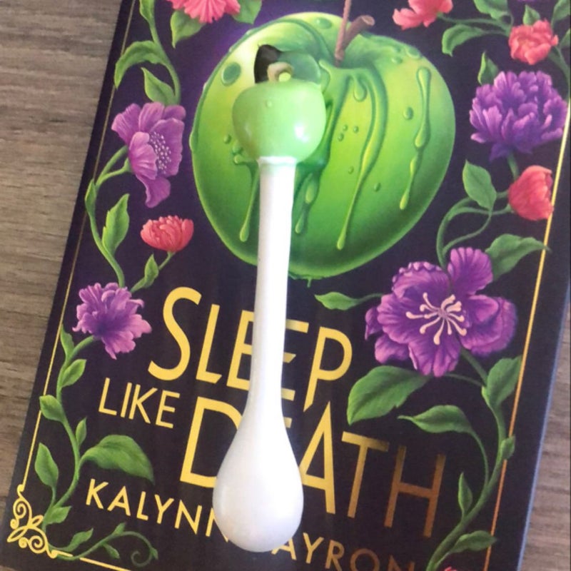 Sleep like Death ceramic apple spoon 