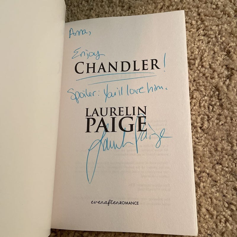 Chandler (signed by the author)