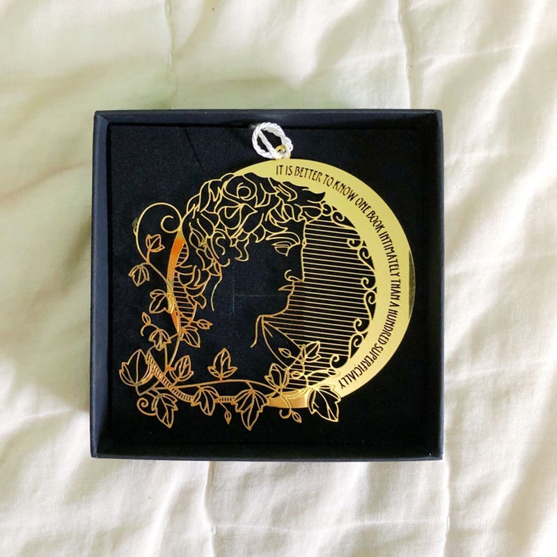 The Secret History inspired metal bookmark