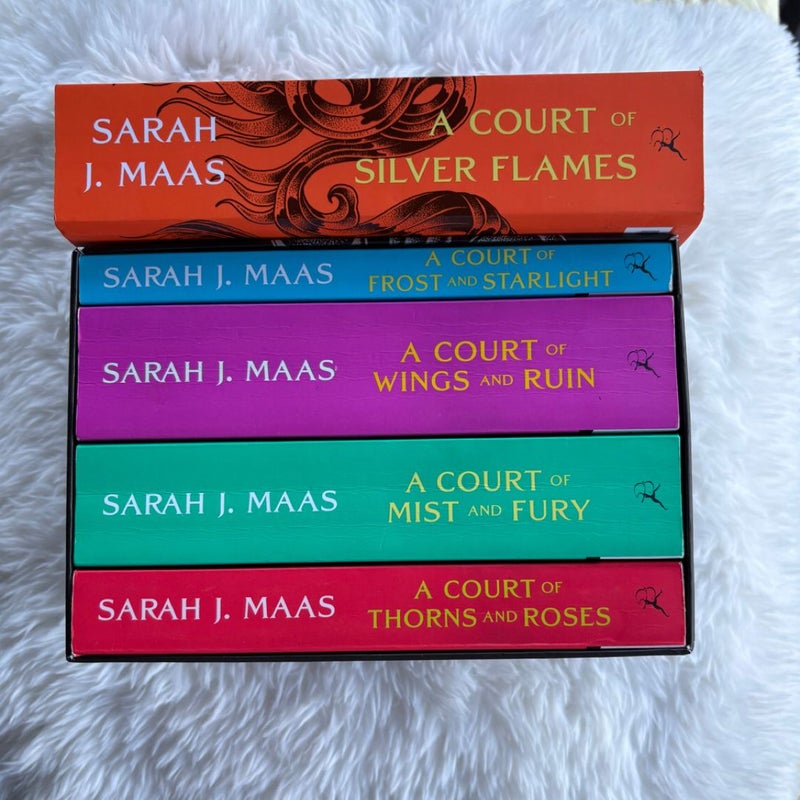 ACOTAR Series: A Court of Thorns and Roses + A Court of Mist and Fury + A Court of Wings and Ruin + A Court of Frost and Starlight + A Court of Silver Flames
