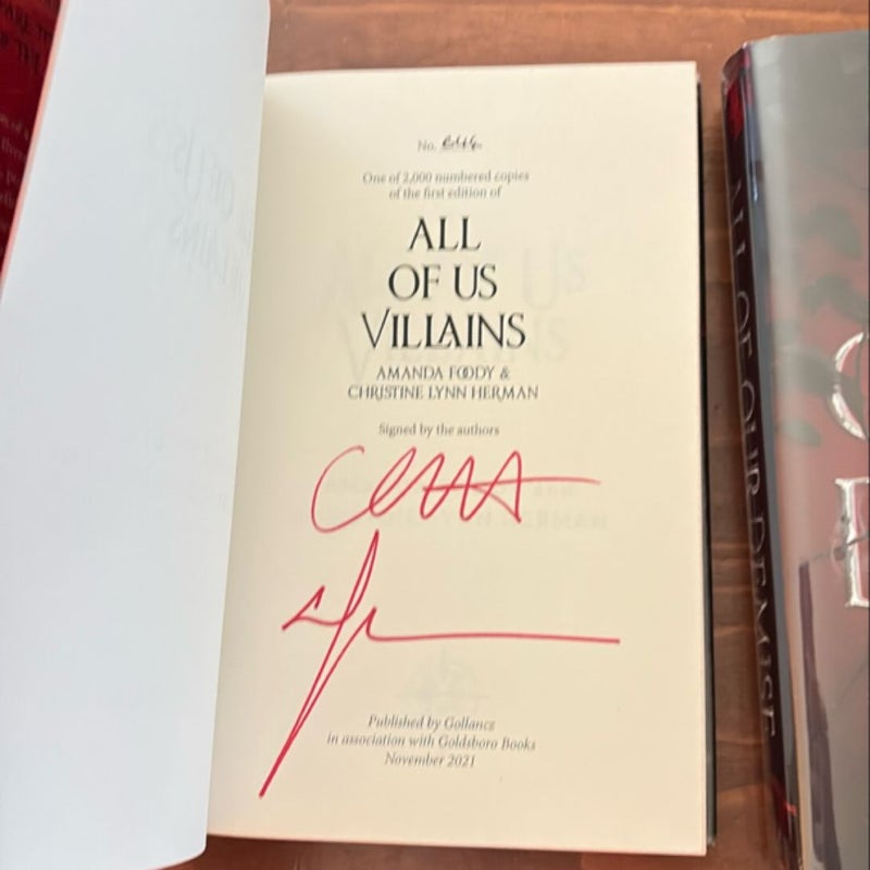 All of Us Villains & All Of Our Demise (Goldsboro Editions)