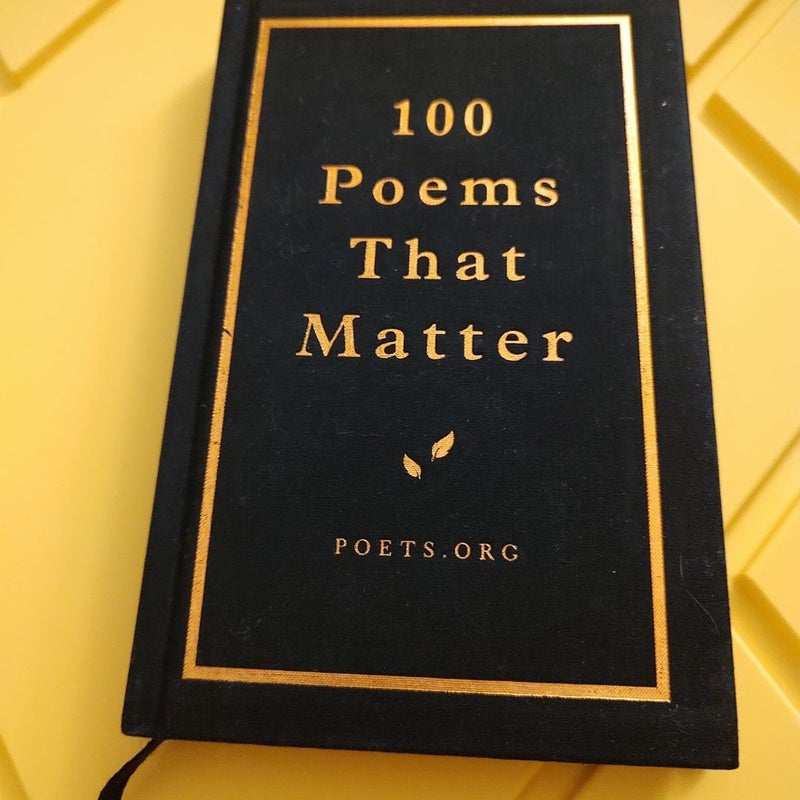 100 Poems that Matter 