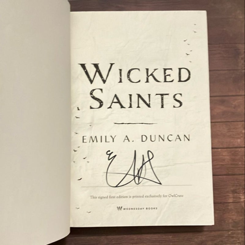 Wicked Saints *signed owlcrate edition*