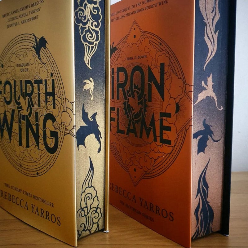 Fourth Wing/Iron Flame custom sprayed edges by Rebecca