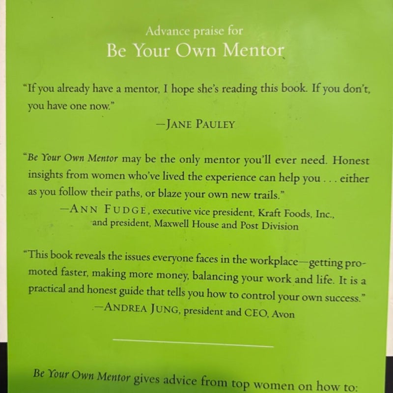 Be Your Own Mentor