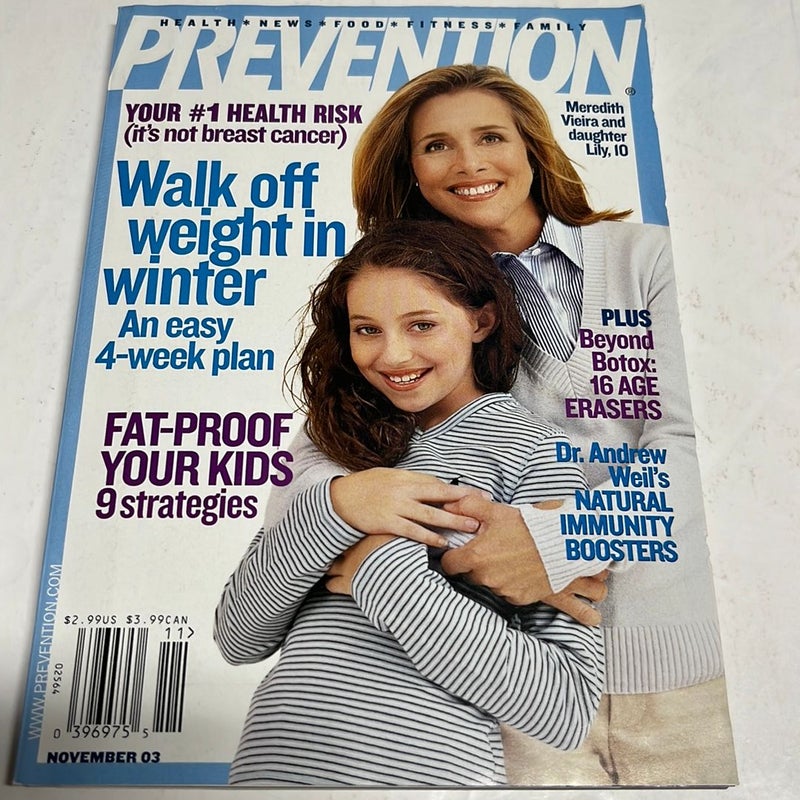 Prevention November 2003 Single Issue 