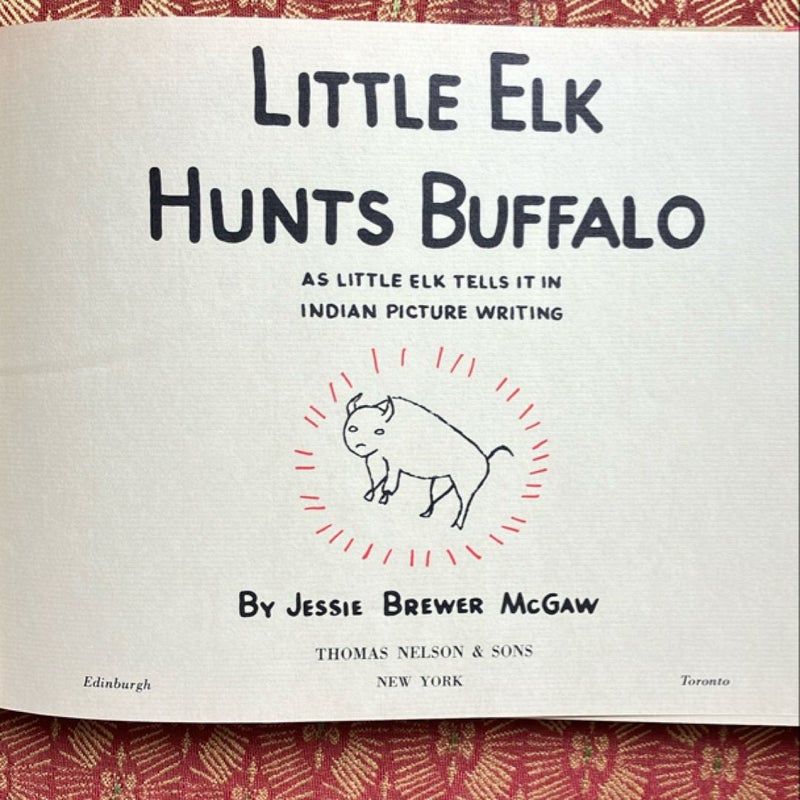 Little Elk Hunts Buffalo-Signed