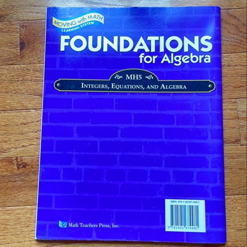 Foundations for Algebra