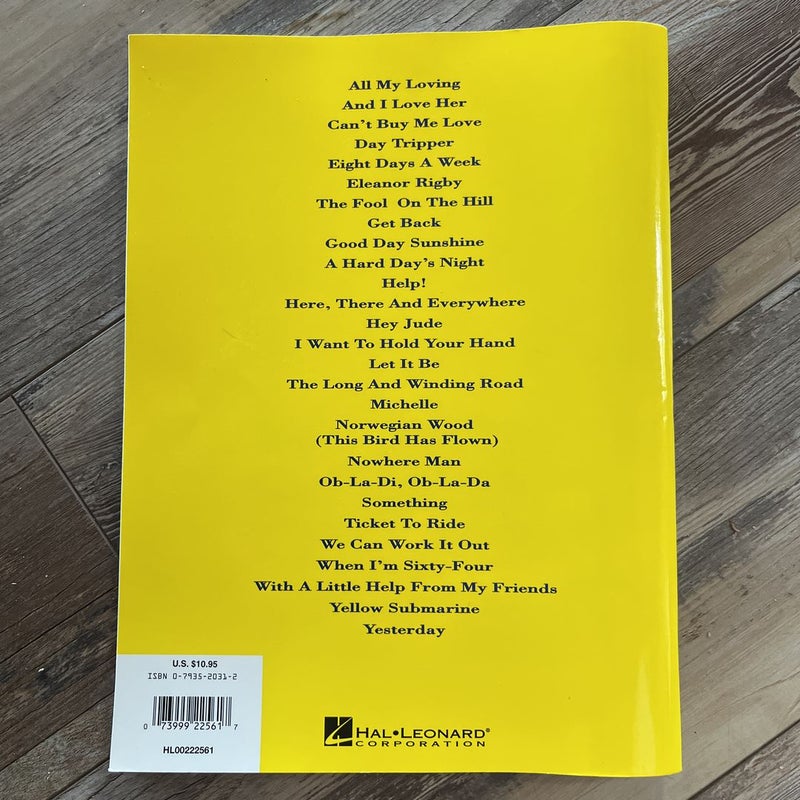 Beatles' Best for Big Note Piano Standard