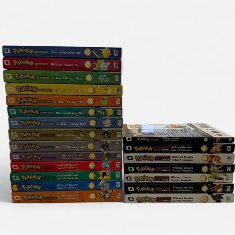 Pokémon Adventures (Red and Blue) Vol. 1-14 and Pokemon Adventures Black & White Vol. 1,3-8
