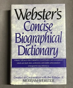 Webster's Concise Biographical Dictionary