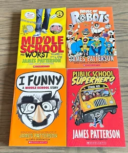 Public school superhero’s, I Funny a middle school story, House of Robots, Middle School the worst years of my life