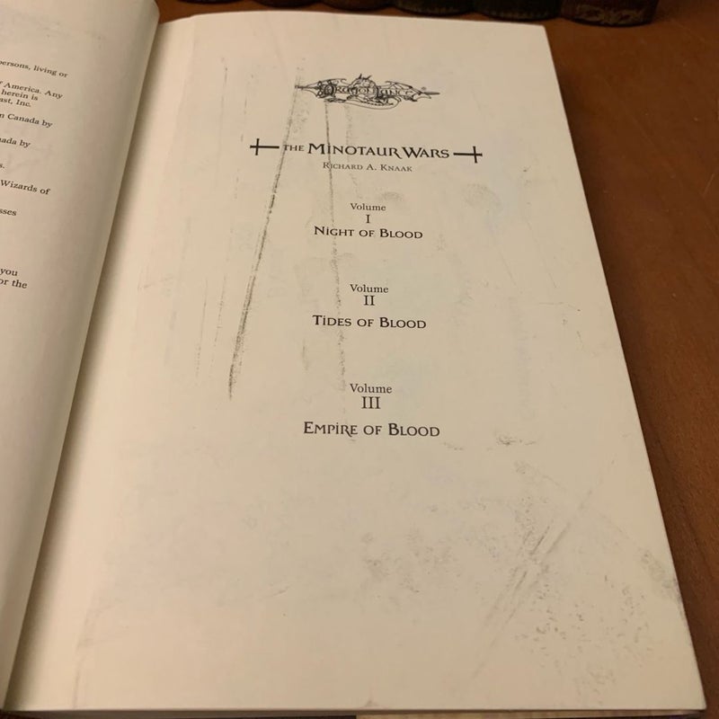 DragonLance: Night of Blood, Minotaur Wars 1, First Edition First Printing