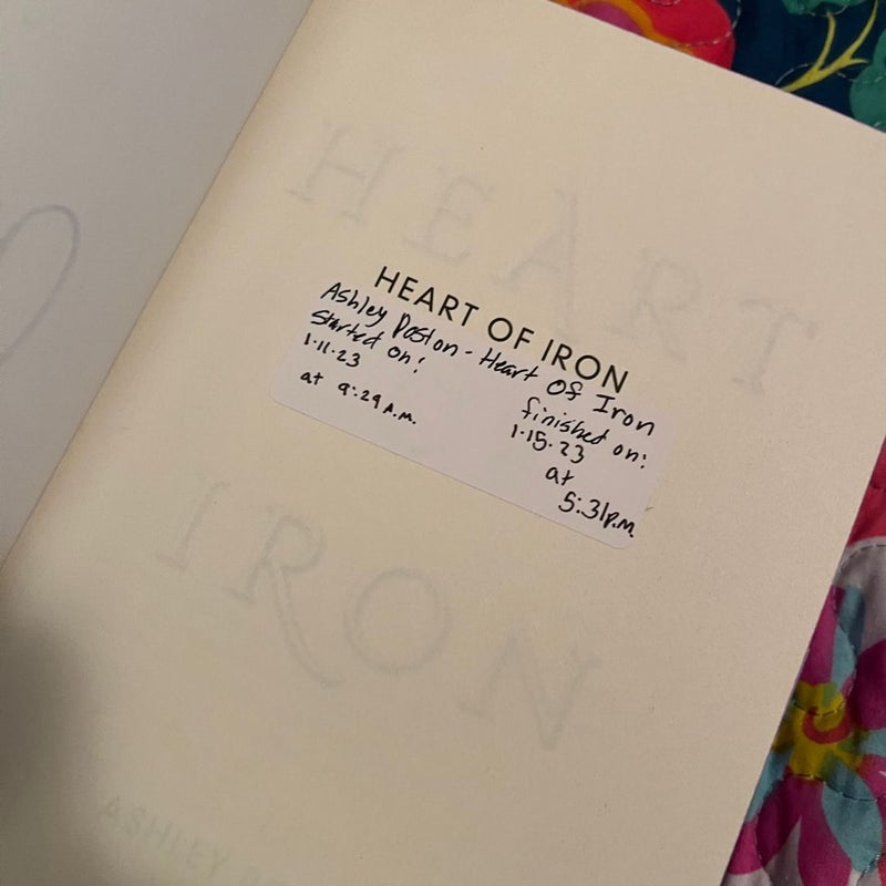 Heart of Iron (signed + annotated)