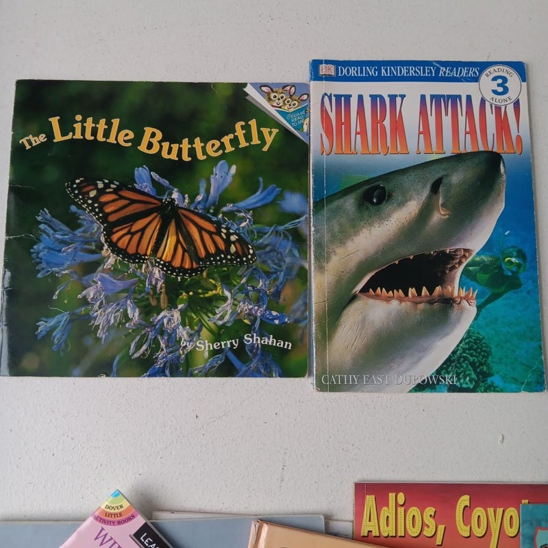 19 Classroom Science Book Bundle: Animals, Butterflies, Desert, Mountains, Sharks, Flowers, Birds, Beach