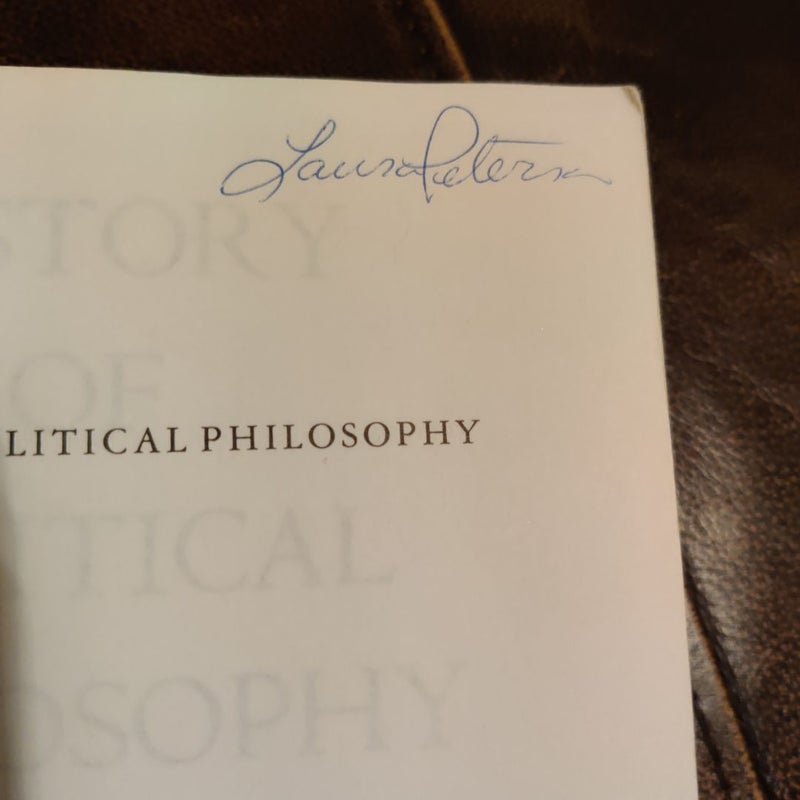 History of Political Philosophy