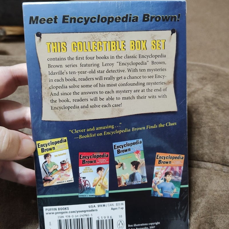 Encyclopedia Brown Box Set (4 Books)