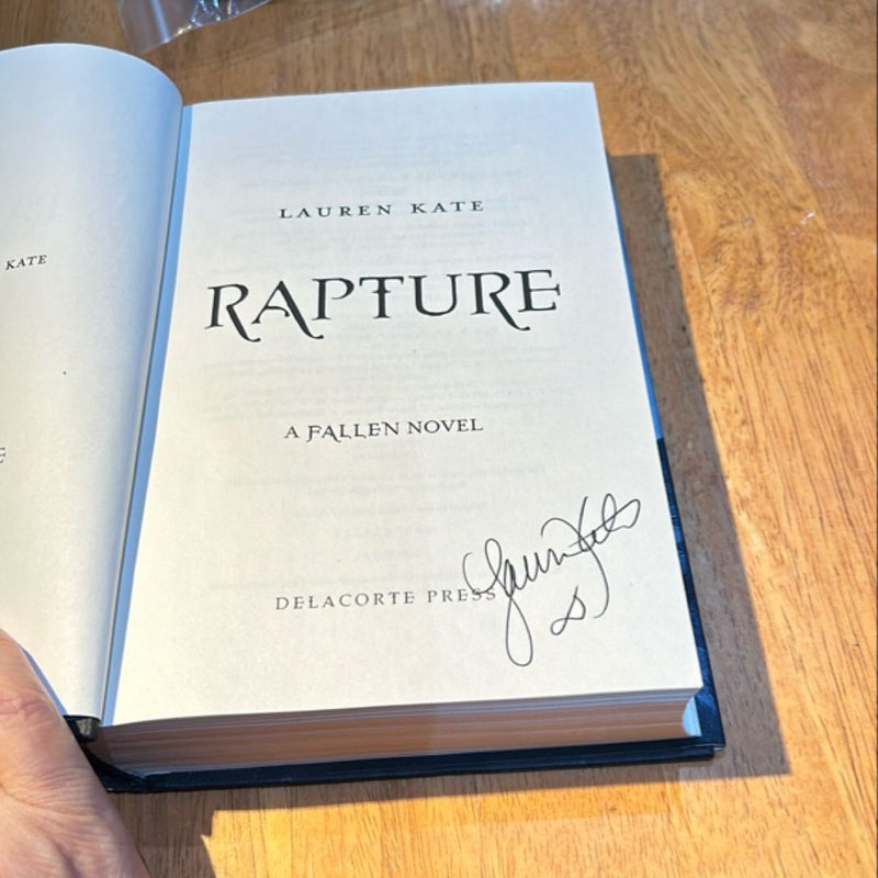 Signed 1st Ed /1st * Rapture