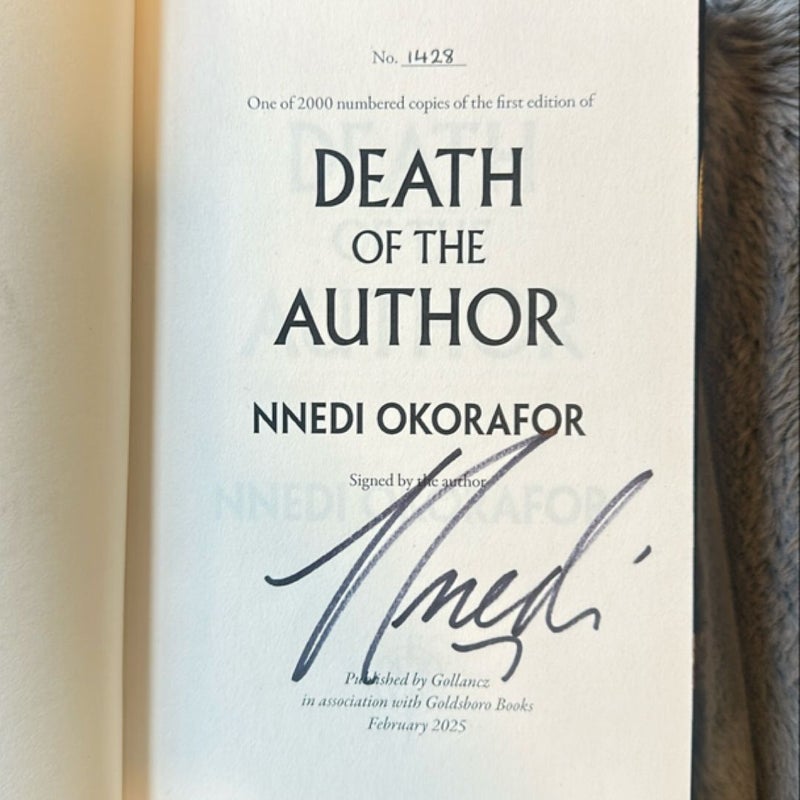 Death of the Author - Special Edition, Signed and Numbered!