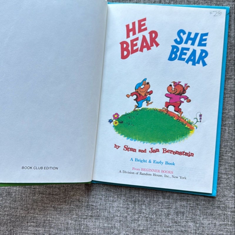 He Bear She Bear