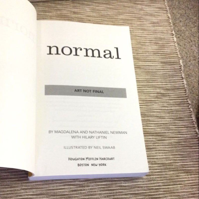NORMAL    (advance reading copy)