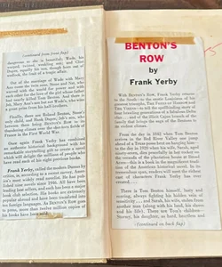 Benton’s Row