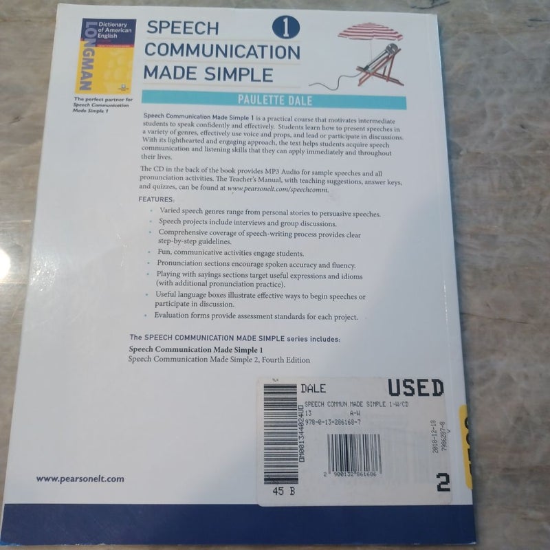 Speech Communication Made Simple 1 (with Audio CD)