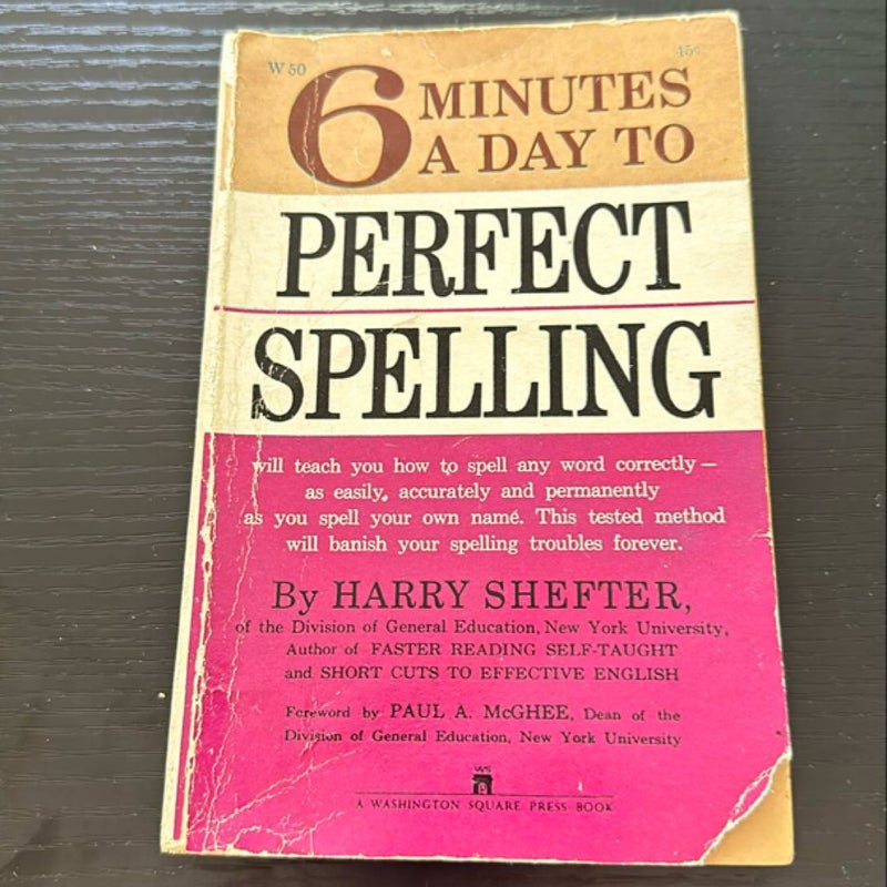 6 Minutes a Day to Perfect Spelling 