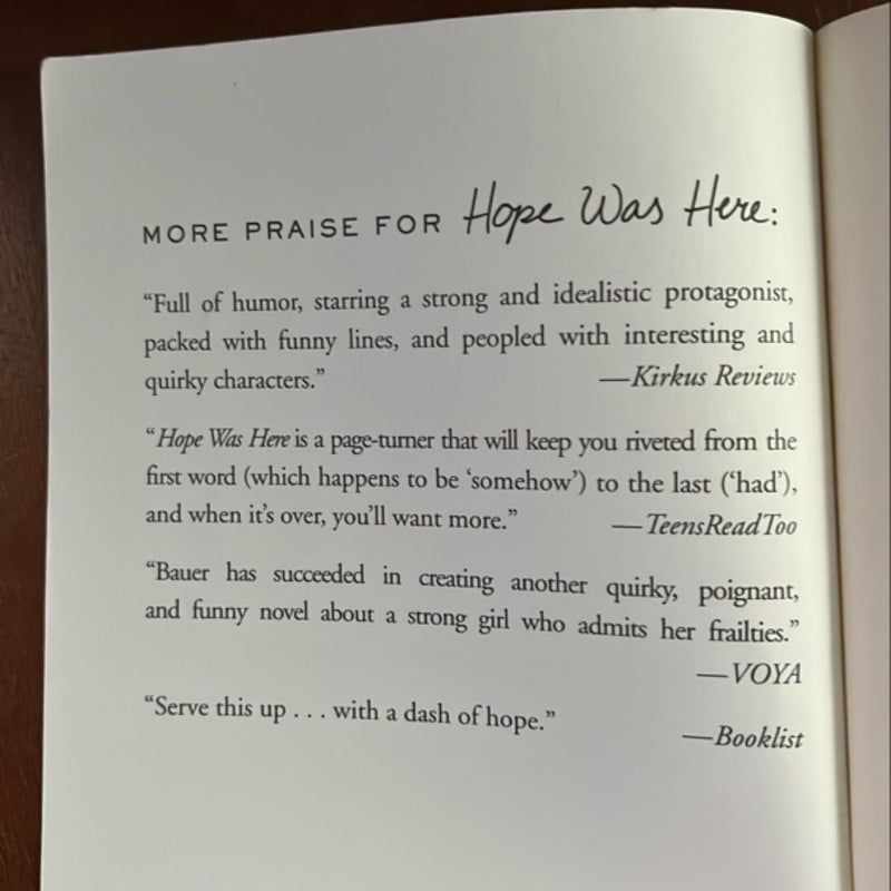 Hope Was Here