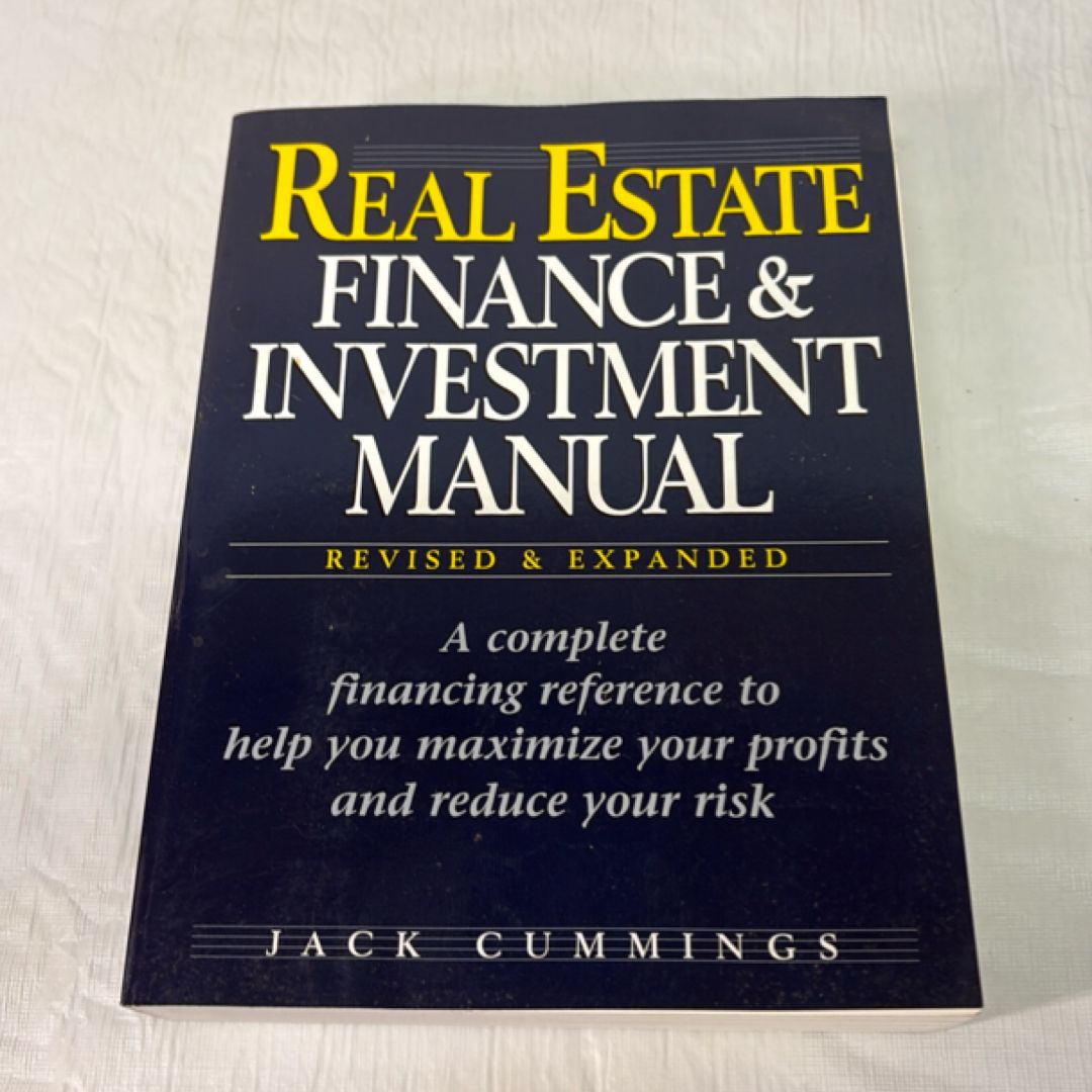 Real Estate Finance and Investment Manual
