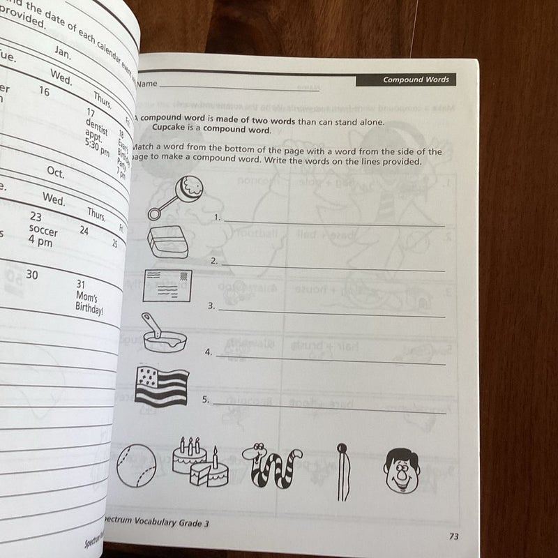 Vocabulary, Grade 3