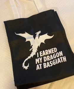  Fourth Wing I Earned My Dragon at Basgiath bag
