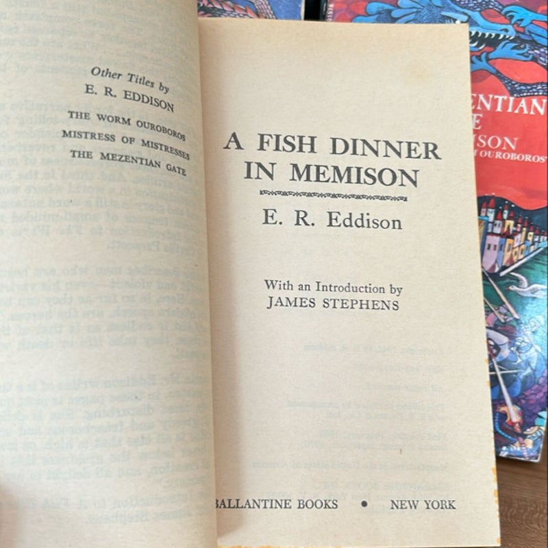 Zimiamvian Trilogy: The Mezentian Gate, Mistress of Mistresses, A Fish Dinner in Memison